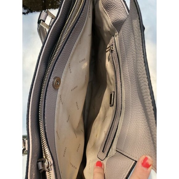 Guess Alessi Beige Rose Tote Women Shoulder Bag - Picture 5 of 5